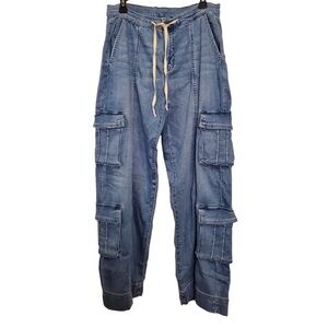 NWT Vici Relaxed Fit Cargo Blue Jeans